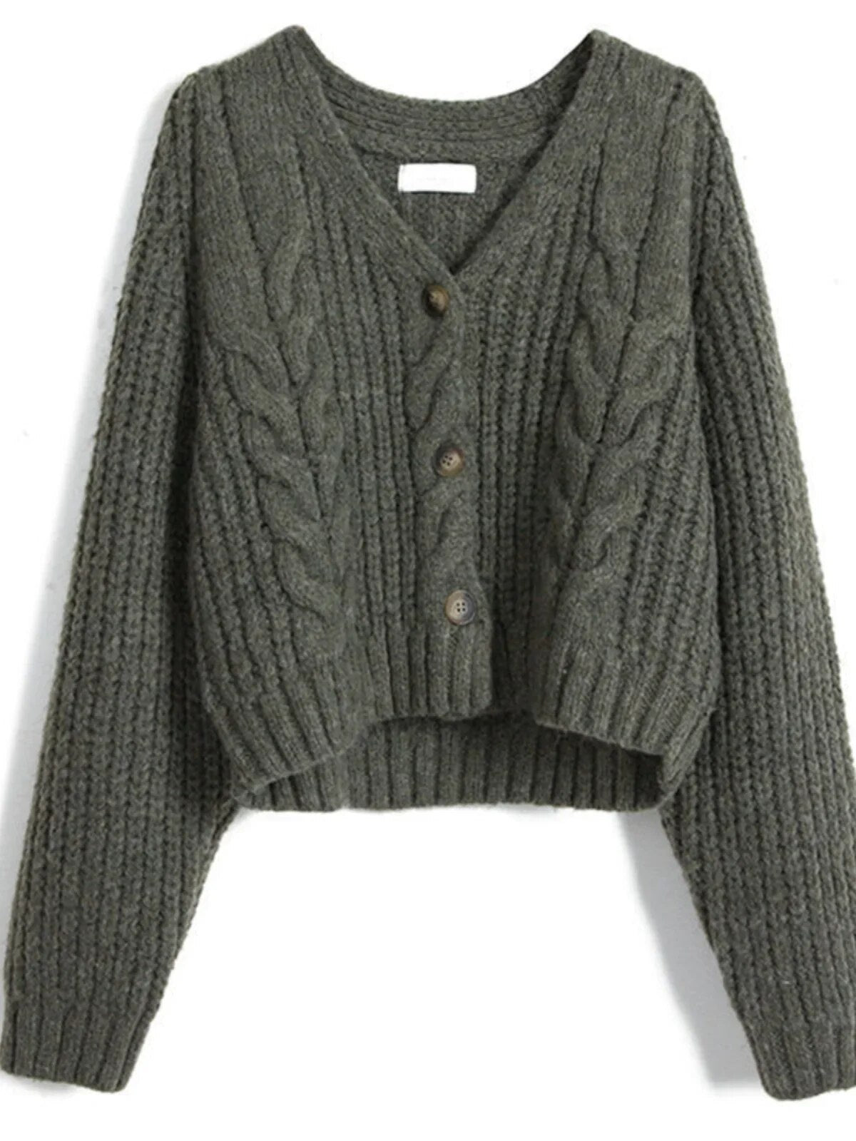Twisted Sweater Women's Spring and Autumn Knitted Cardigan Jacket