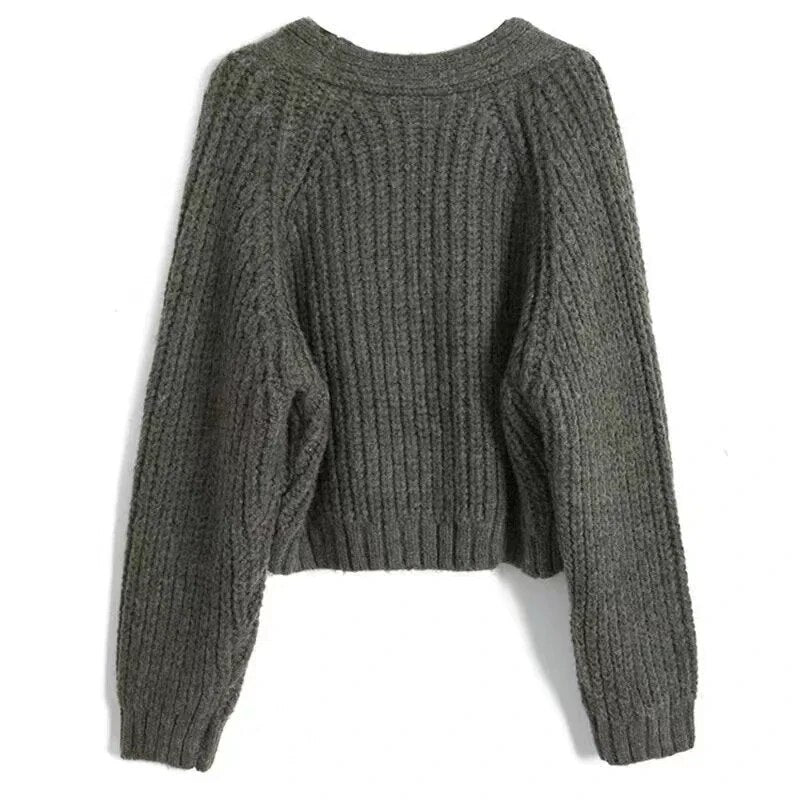 Twisted Sweater Women's Spring and Autumn Knitted Cardigan Jacket