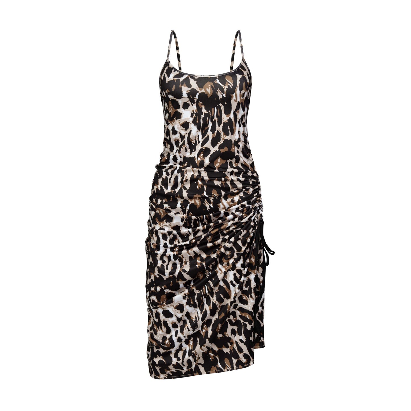 2023 Sexy Spaghetti Straps Split Knee Length Dress