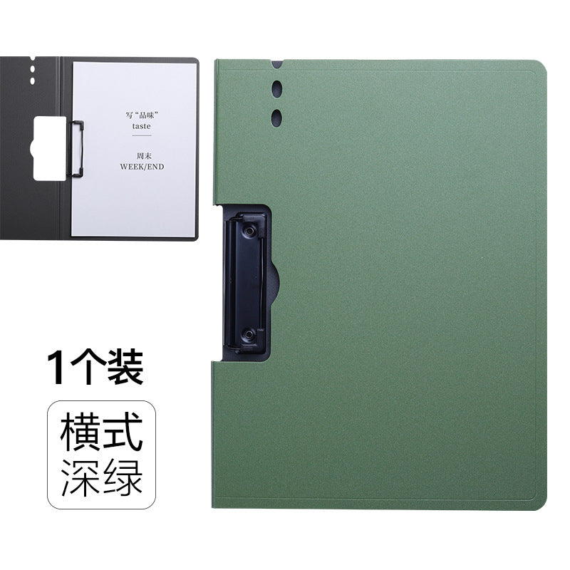 Vertical and Horizontal Secretary Folder Plate Clamp A4 Paper Storage Clamp Plate