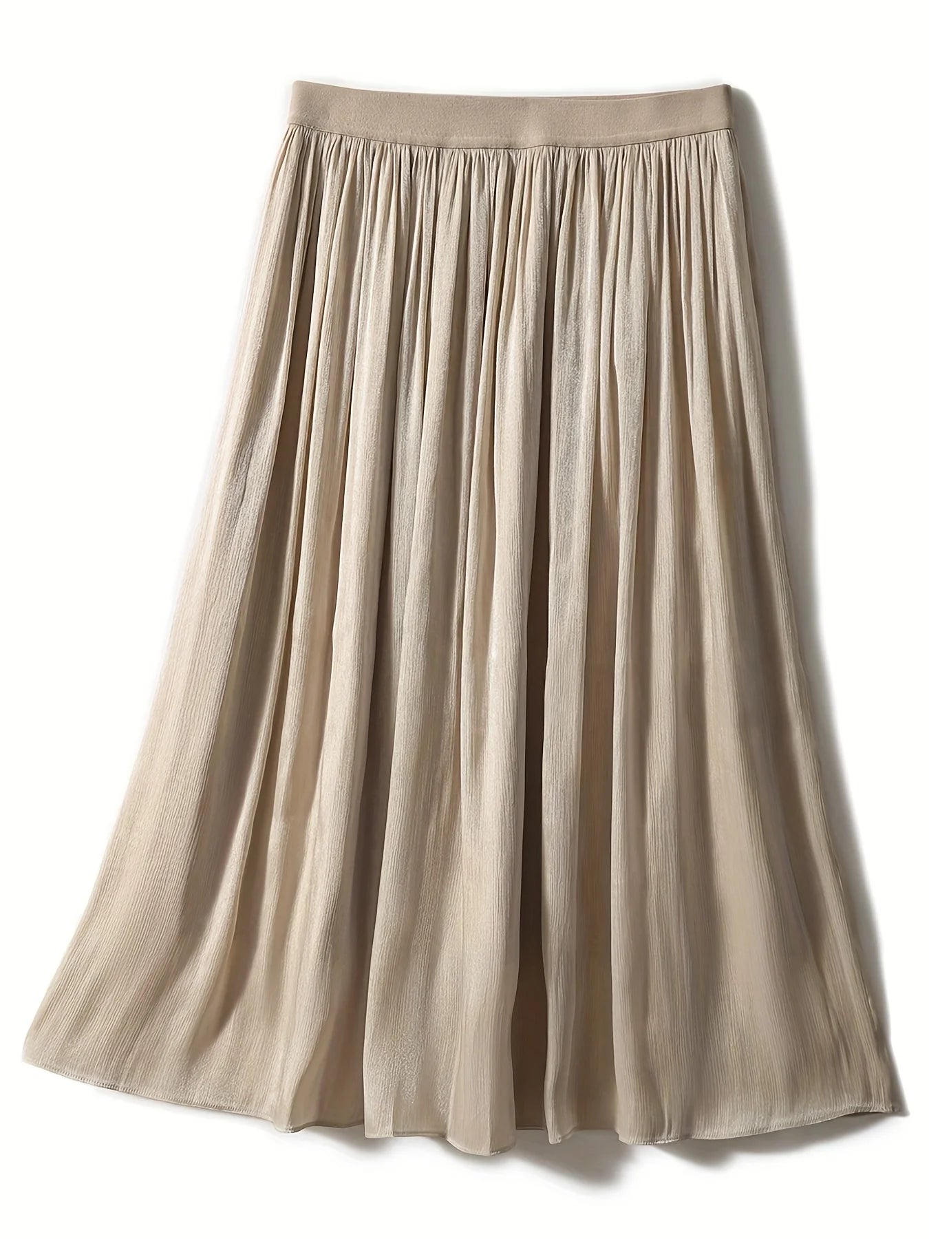 Elegant High Waist Stylish Comfortable Pleated Skirt