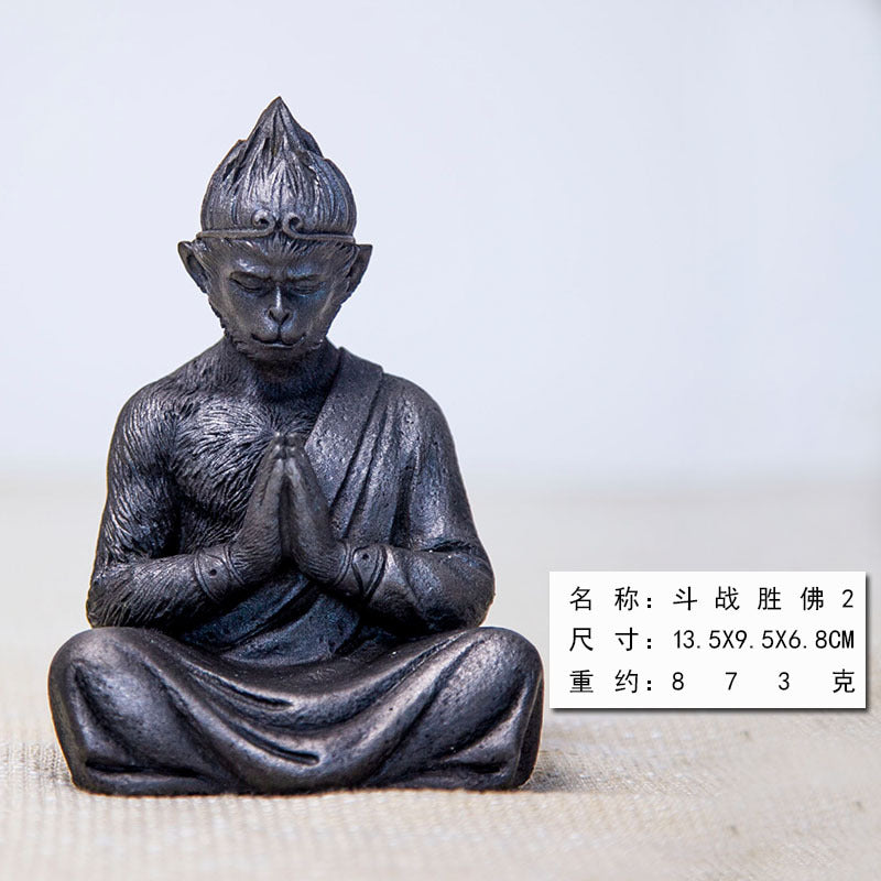Fighting Saint Buddha Sun Wukong Monkey King Desktop Iron Ornament