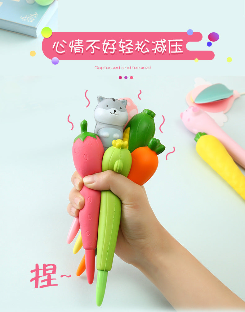 Cartoon Cute Gel Pen Children's Prizes Pupils Reward Creative Small Gifts Decompression Pen
