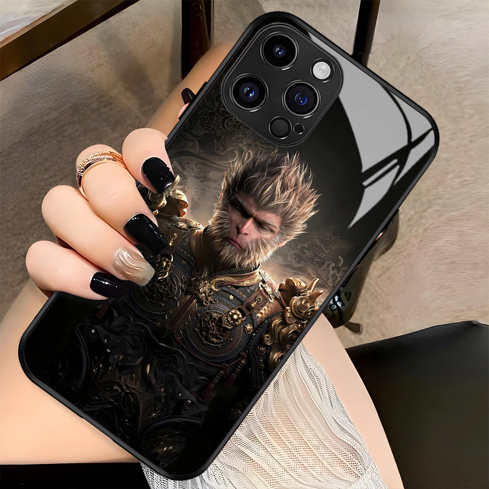 Black Myth Monkey King Sun Wukong Apple Phone Glass Case
