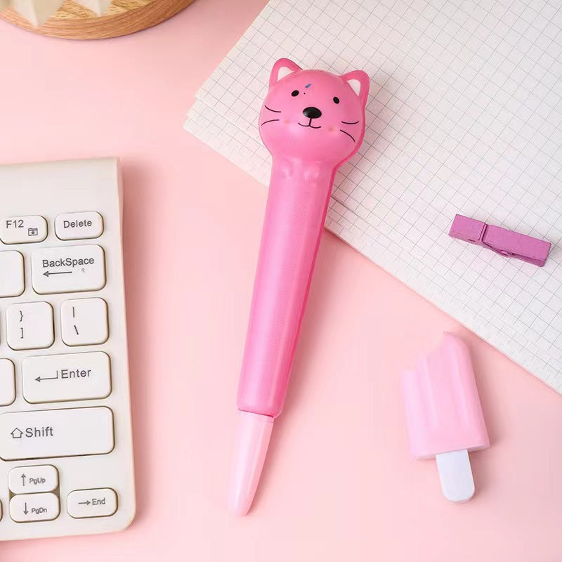 Cartoon Cute Gel Pen Children's Prizes Pupils Reward Creative Small Gifts Decompression Pen