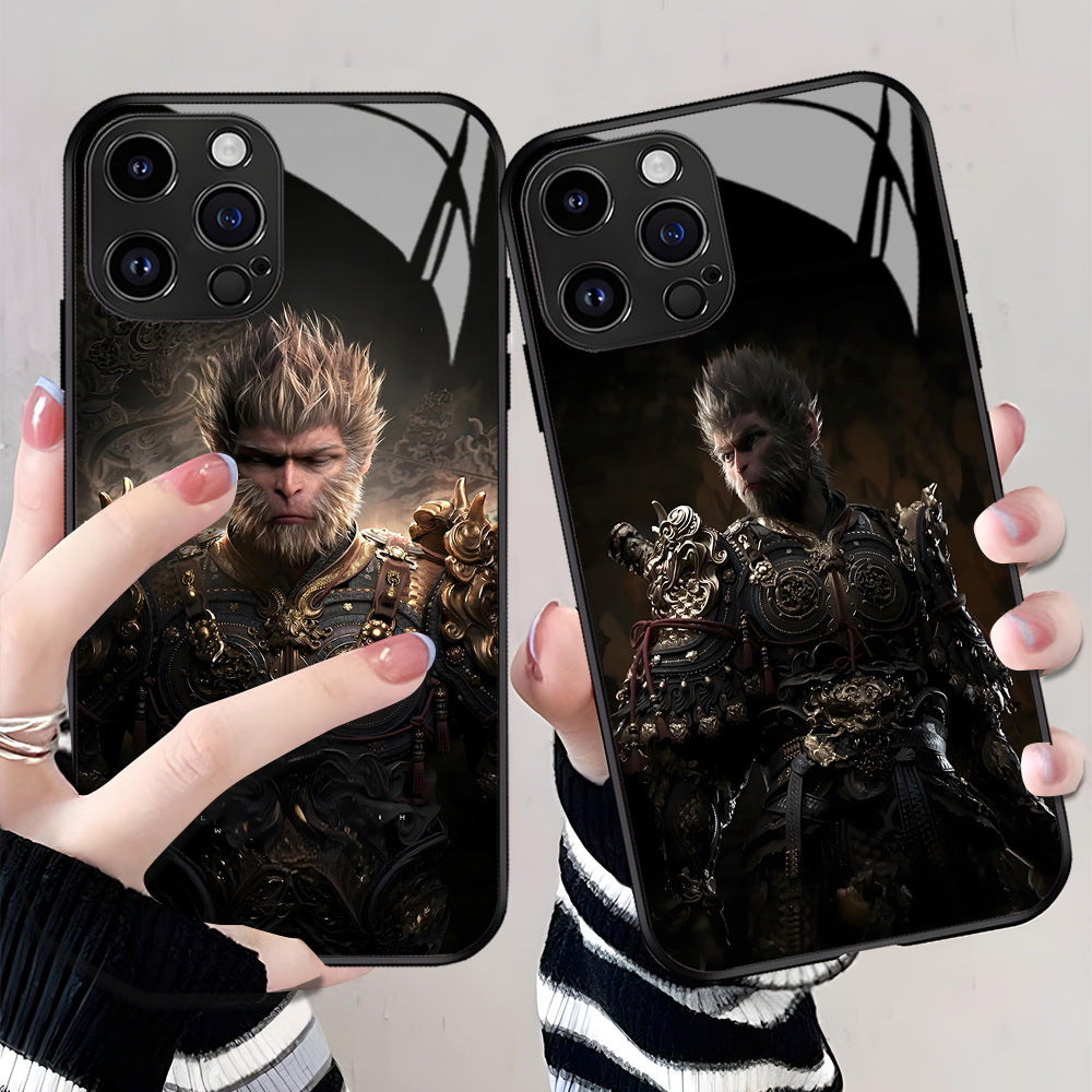 Black Myth Monkey King Sun Wukong Apple Phone Glass Case