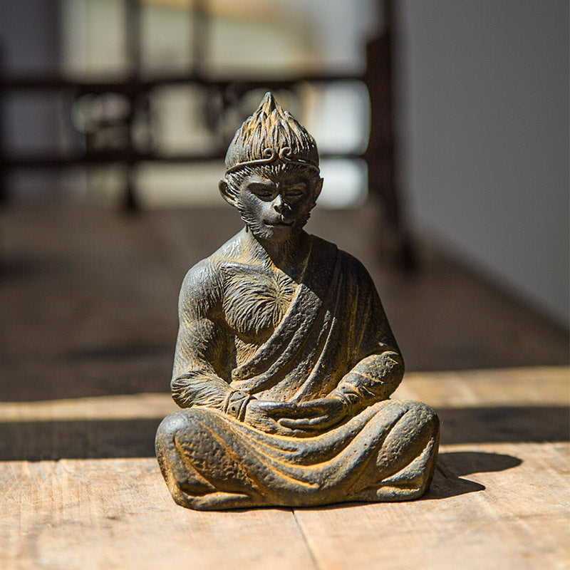 Fighting Saint Buddha Sun Wukong Monkey King Desktop Iron Ornament