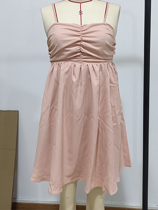 Romantic Beach Vacation Pure White Women's Open Back Big Bow A-Swing Dress