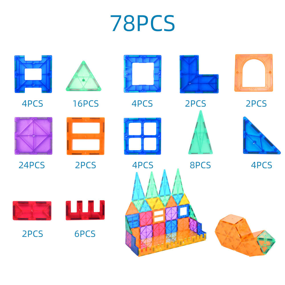 Color Window Magnetic Chip Building Blocks