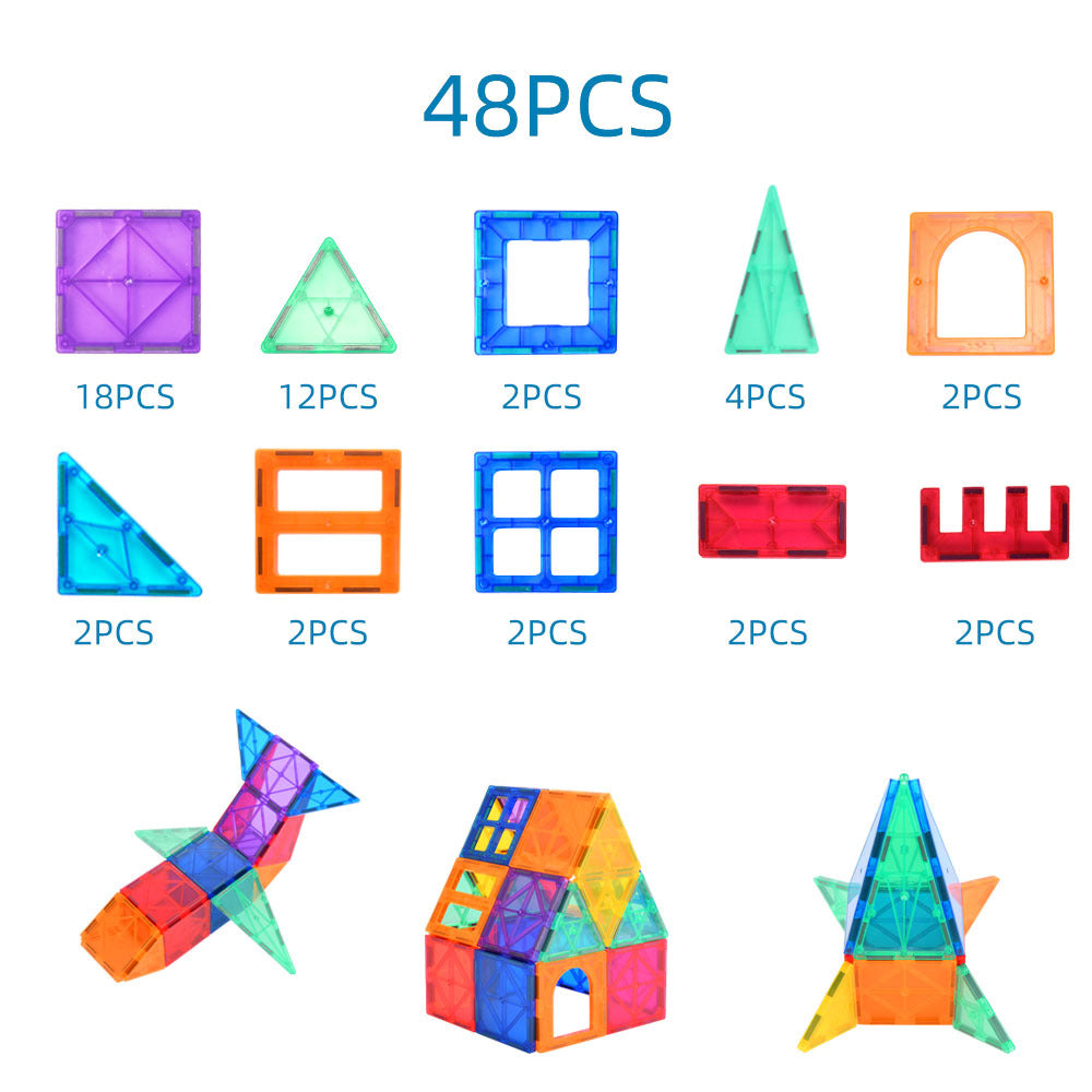 Color Window Magnetic Chip Building Blocks