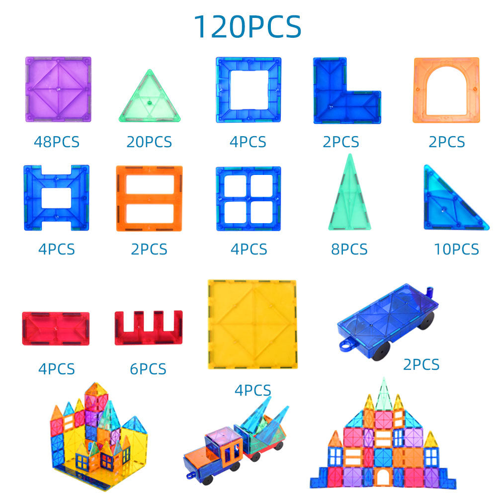 Color Window Magnetic Chip Building Blocks