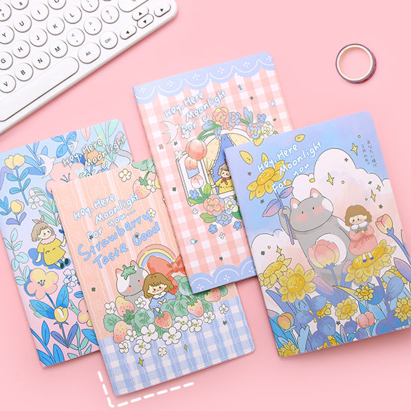 A5 Cartoon Retro Notebook B5 Cute Student Stationery Paper Student Prize Notepad