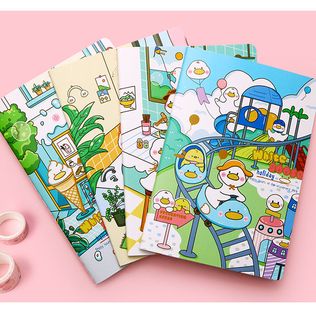 A5 Cartoon Retro Notebook B5 Cute Student Stationery Paper Student Prize Notepad