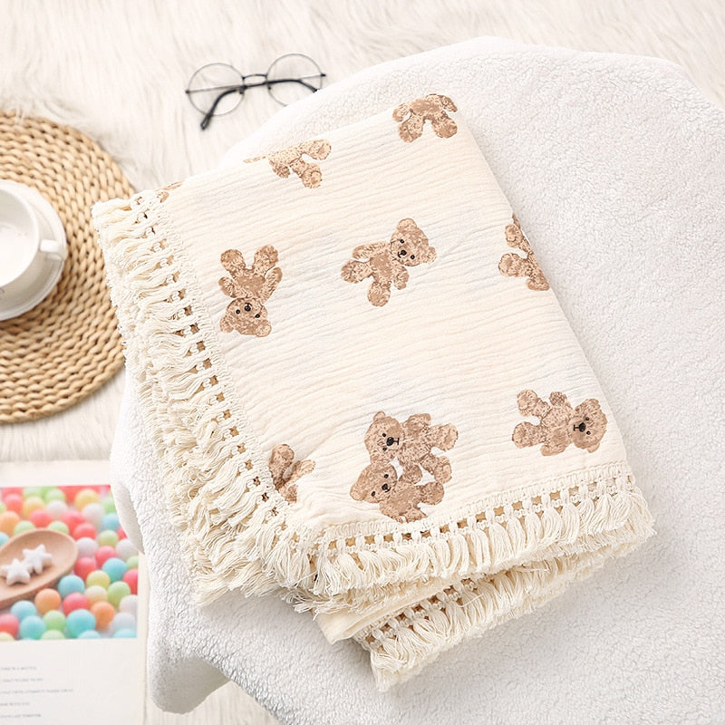 Cotton Swaddle Blankets for Newborn Baby