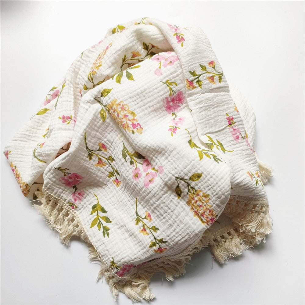 Cotton Swaddle Blankets for Newborn Baby