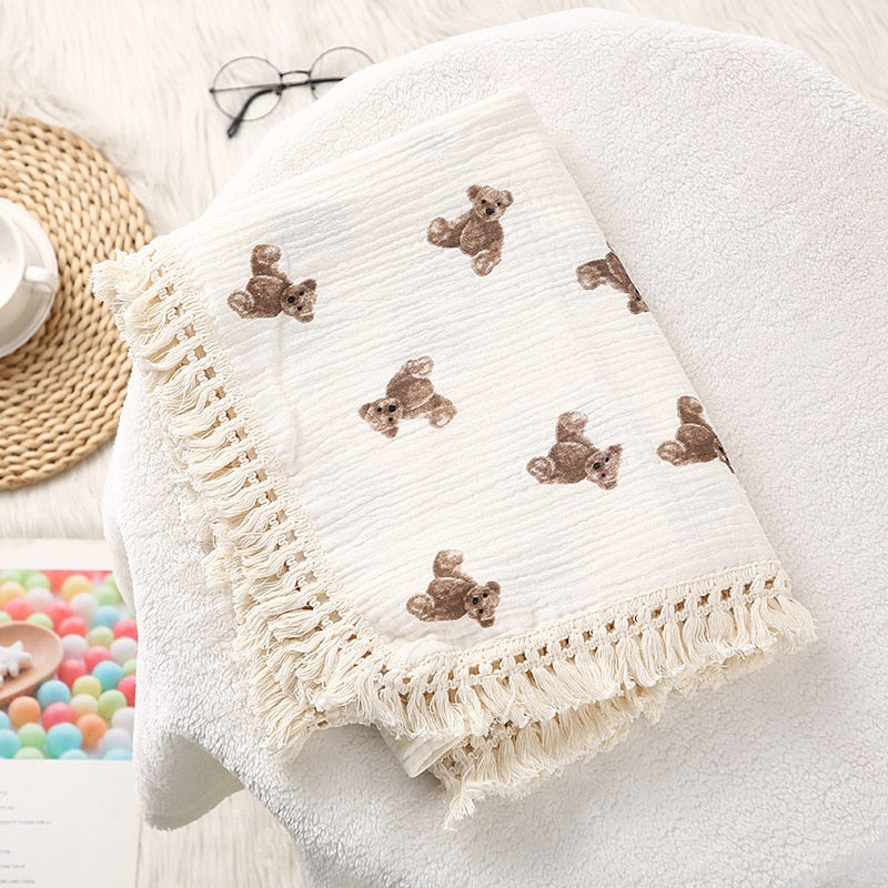 Cotton Swaddle Blankets for Newborn Baby