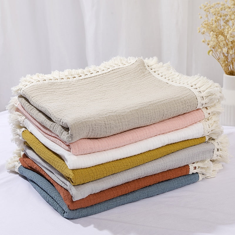 Cotton Swaddle Blankets for Newborn Baby