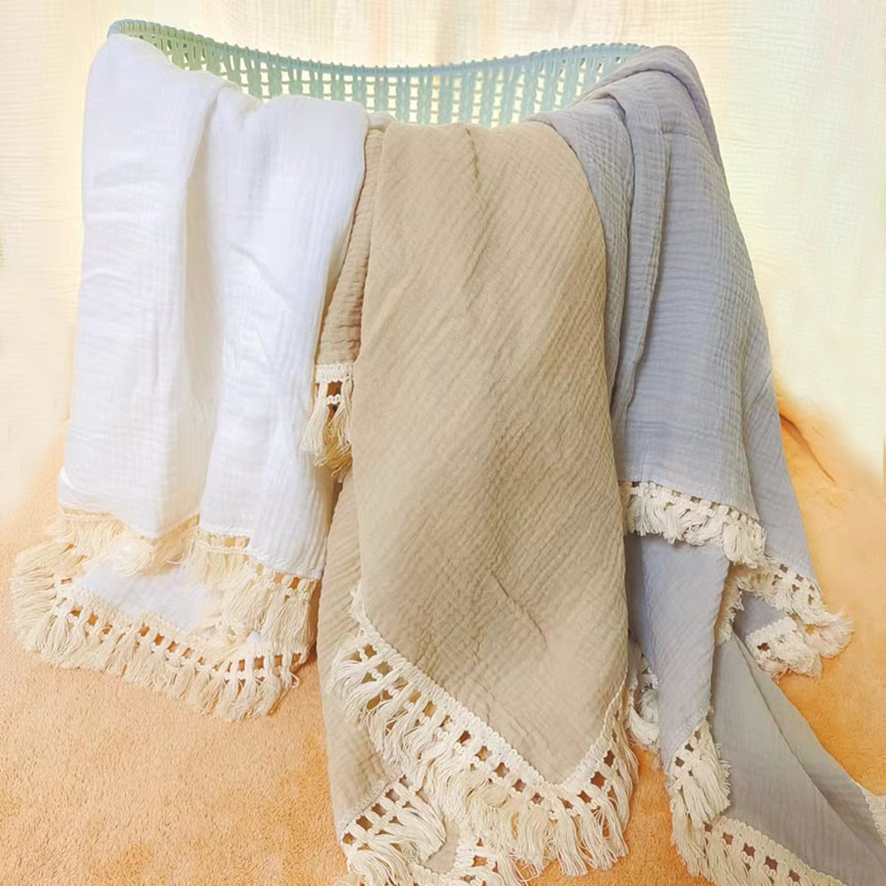Cotton Swaddle Blankets for Newborn Baby