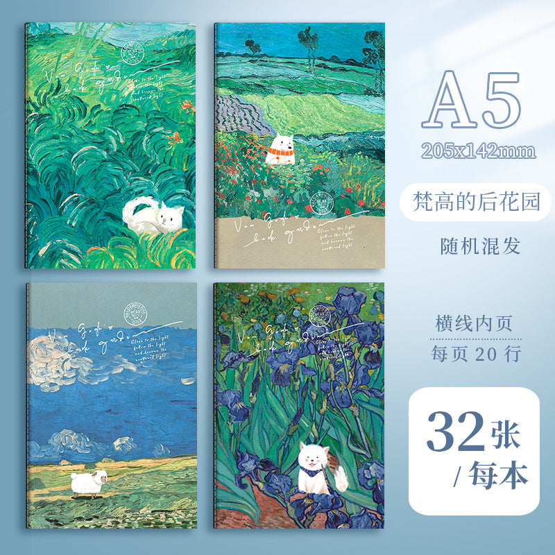 A5 Cartoon Retro Notebook B5 Cute Student Stationery Paper Student Prize Notepad