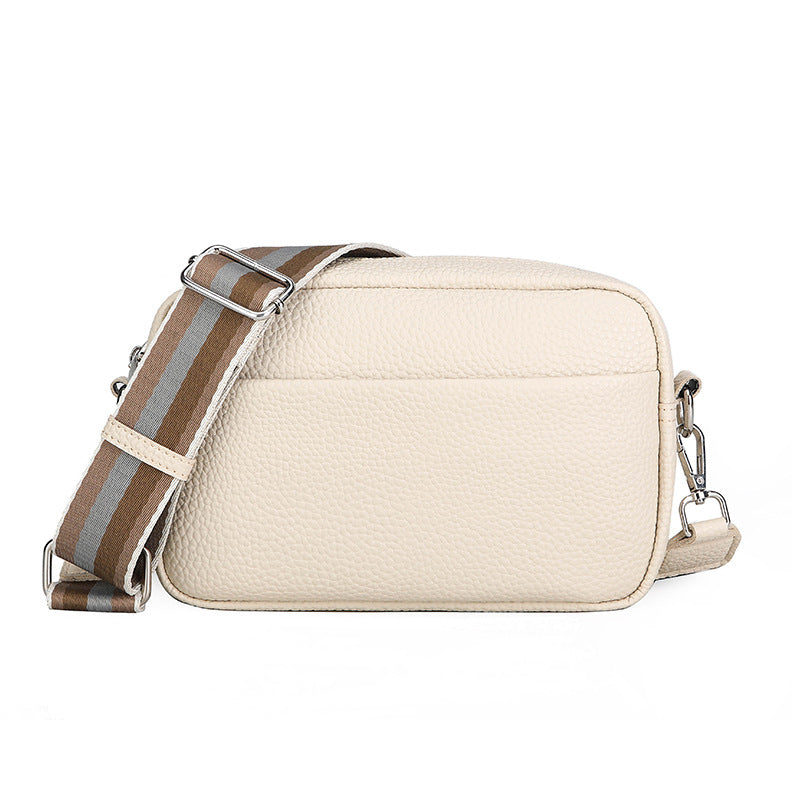 Cross-border Solid Color PU Messenger Bag