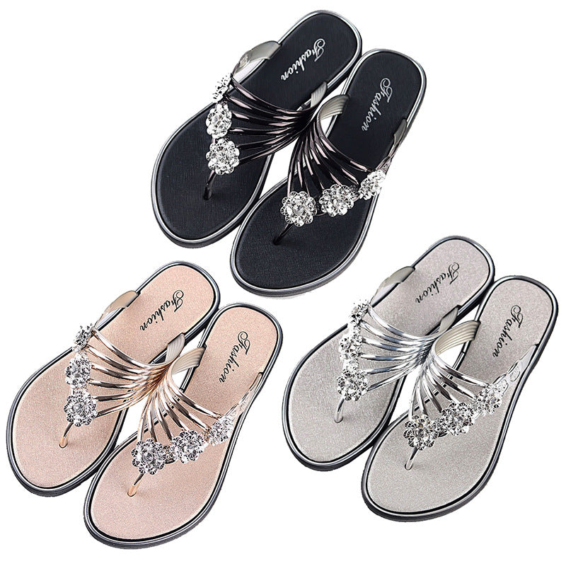 2022 Women's Slippers Summer Sandals Flat Flip-flops