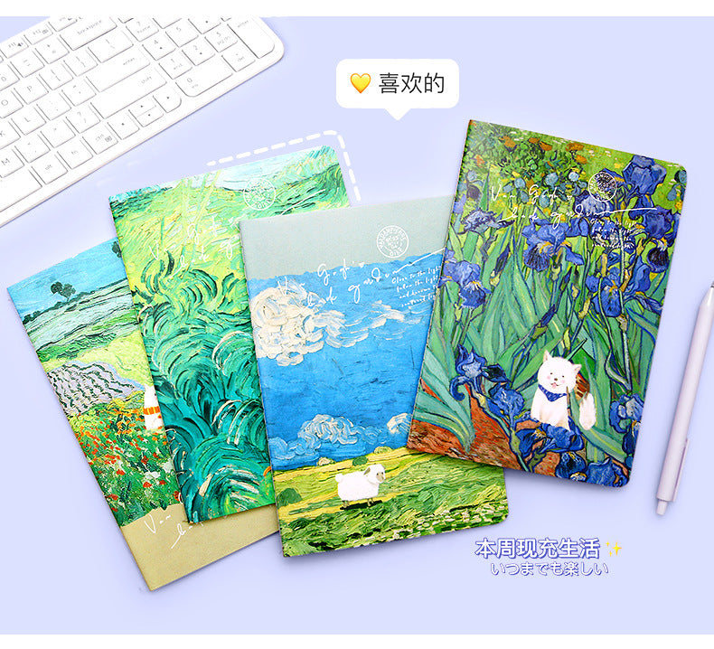 A5 Cartoon Retro Notebook B5 Cute Student Stationery Paper Student Prize Notepad