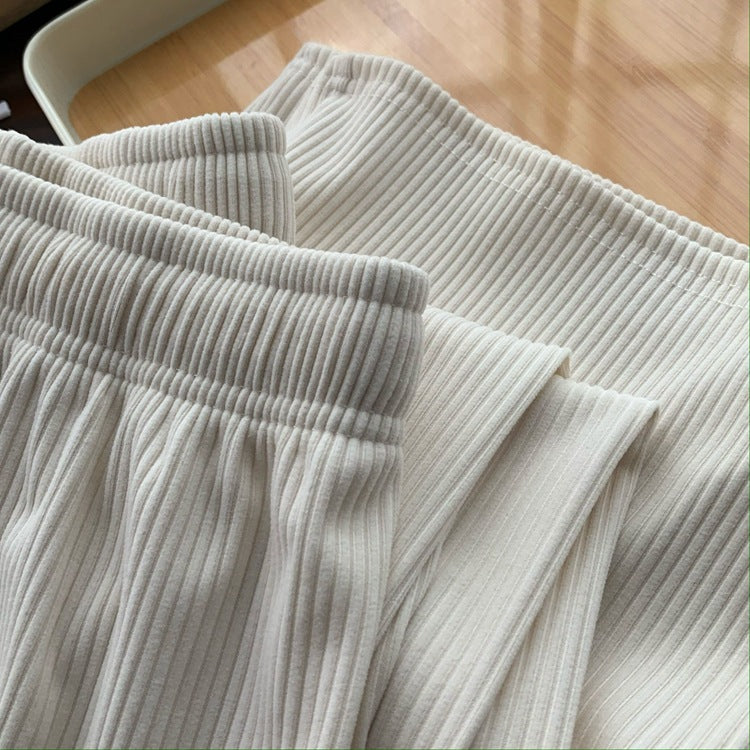 Spring/Summer Soft Straight Skin-friendly Versatile Casual Sports Pants with Wide Leg