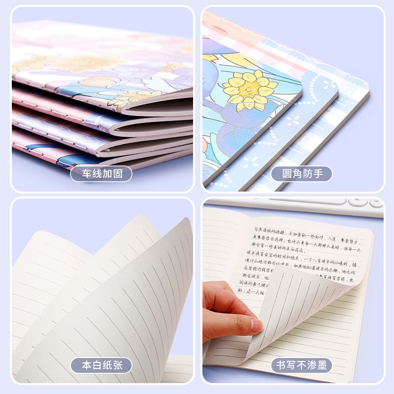 A5 Cartoon Retro Notebook B5 Cute Student Stationery Paper Student Prize Notepad